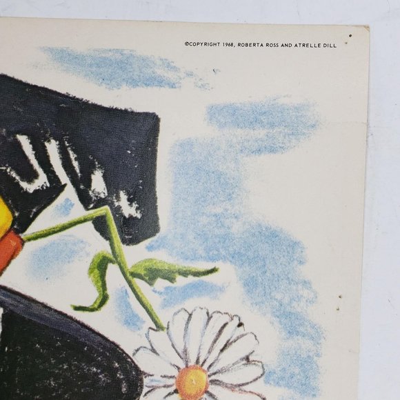 Vintage 1968 Classroom Poster Print Atrelle Dill Roberta Ross October Halloween - Picture 2 of 4